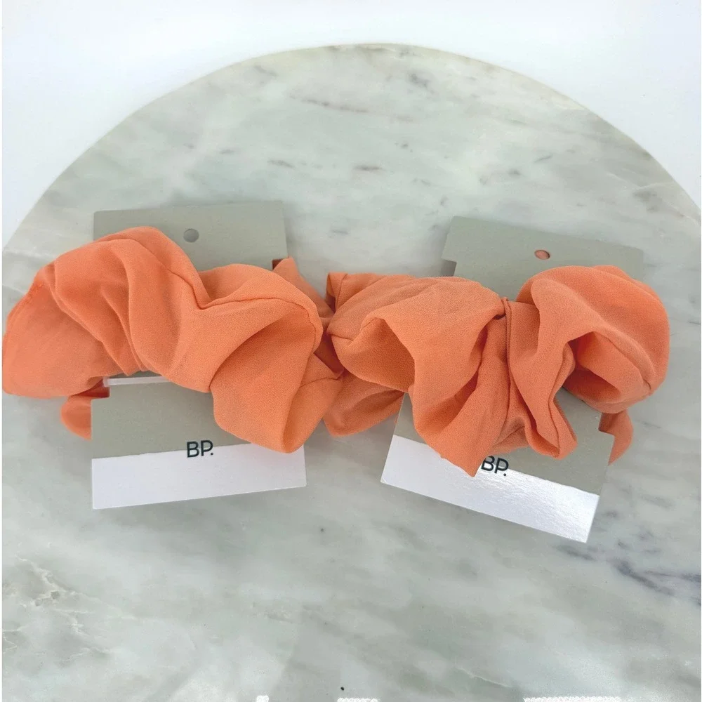 BP. Scrunchies Set of 2 Coral Orange Hair Ties Nordstrom